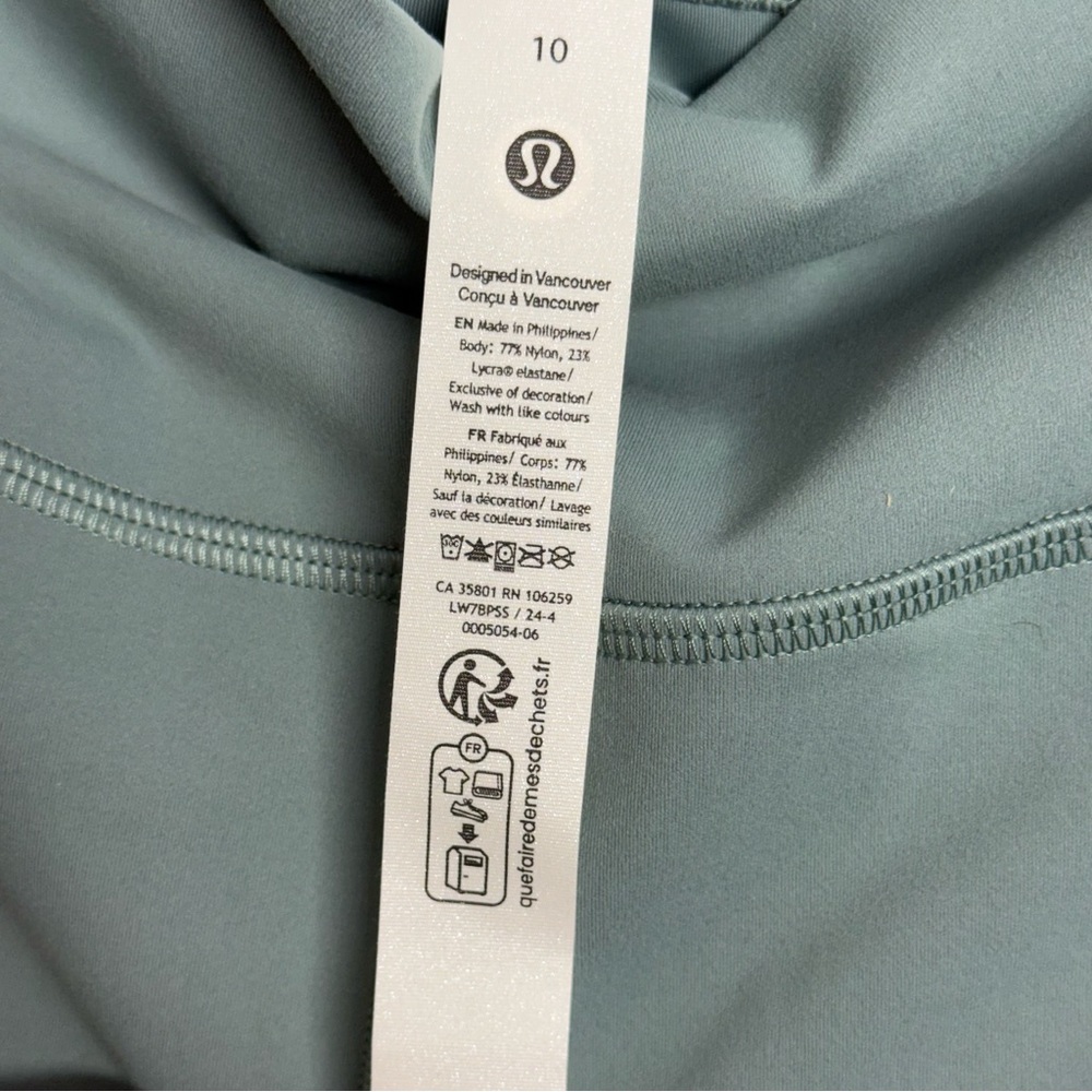 Lululemon Wunder Train High-Rise Short 4" Crater Blue Size 10 NWT Teal - Picture 5 of 5